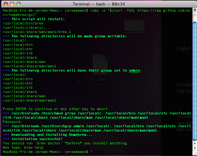 Installing Ruby on Rails on Mac OS X